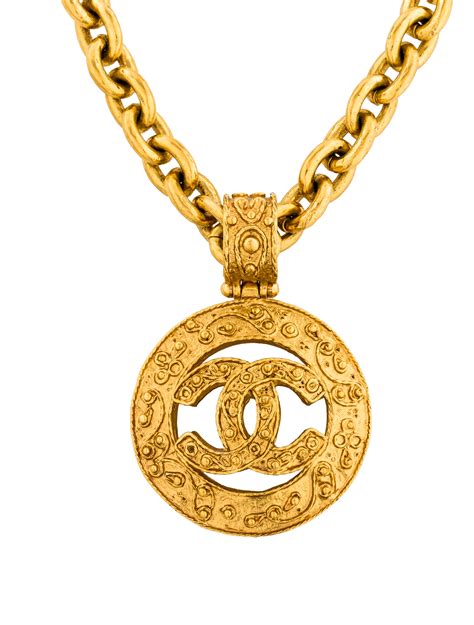 chanel mens gold necklace|Chanel long necklace with logo.